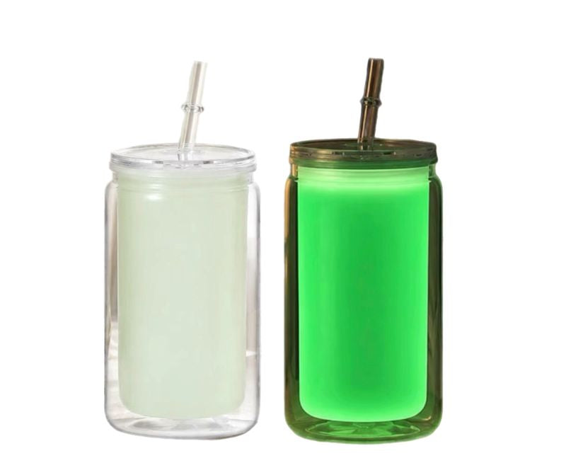 16oz Glow in the Dark Snowglobe Tumbler
